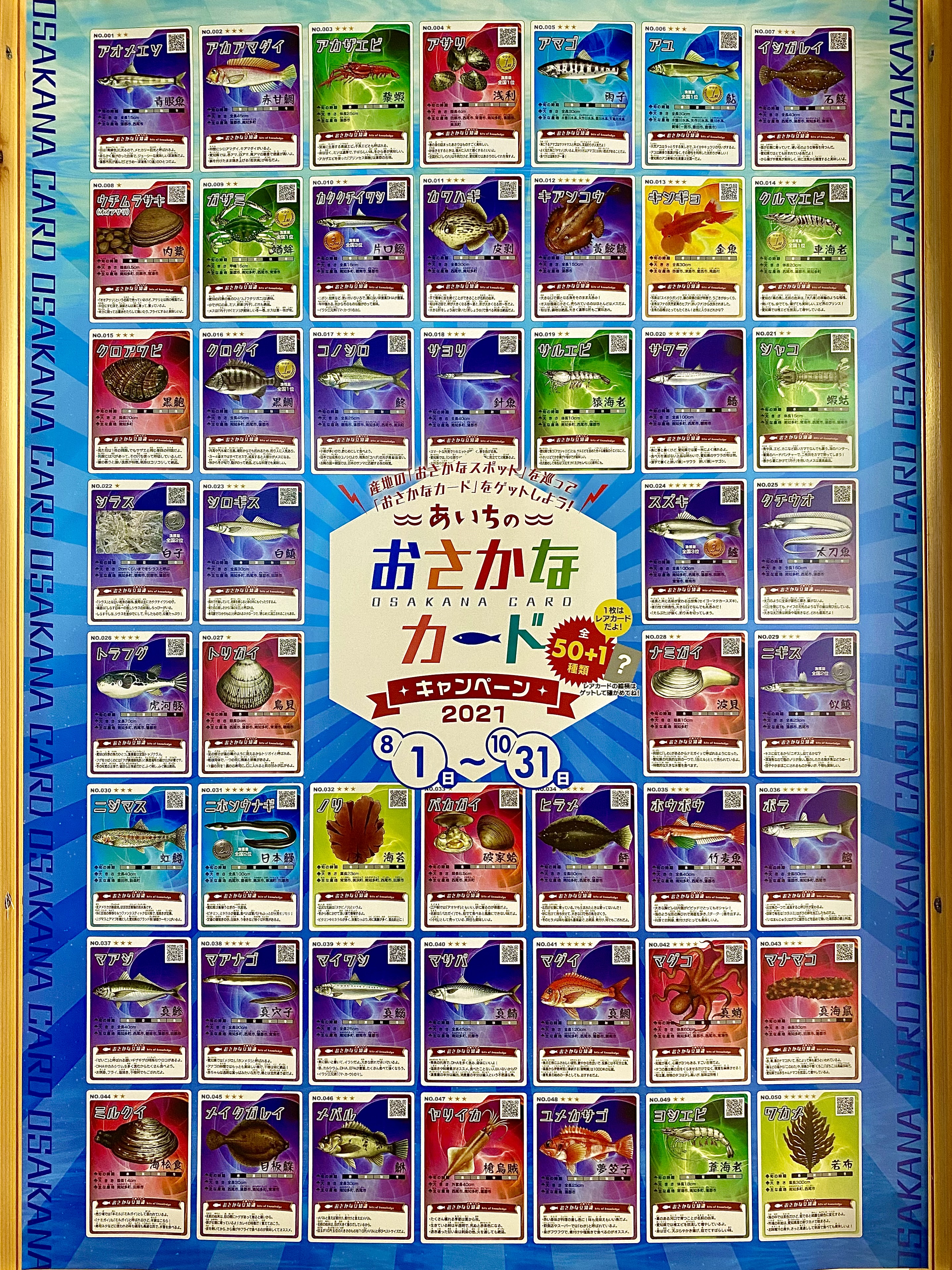 スタッフブログ：「あいちのおさかなカードキャンペーン2021」が